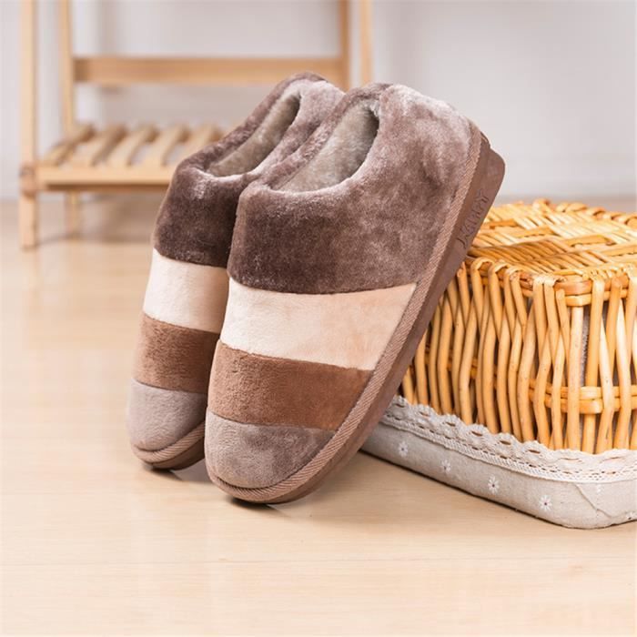 Homme Couleur Coton Plus Beau Chaussons 41 De Hiver Au Chaussure Mode Garde 45 Classique Cachemire Chaud Nouvelle Rainbow rqrwC6