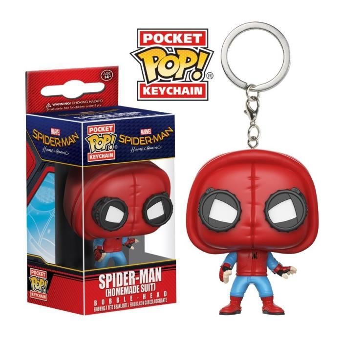 Porte-clé Funko Pocket Pop! Marvel : Spider-Man (Homemade Suit)