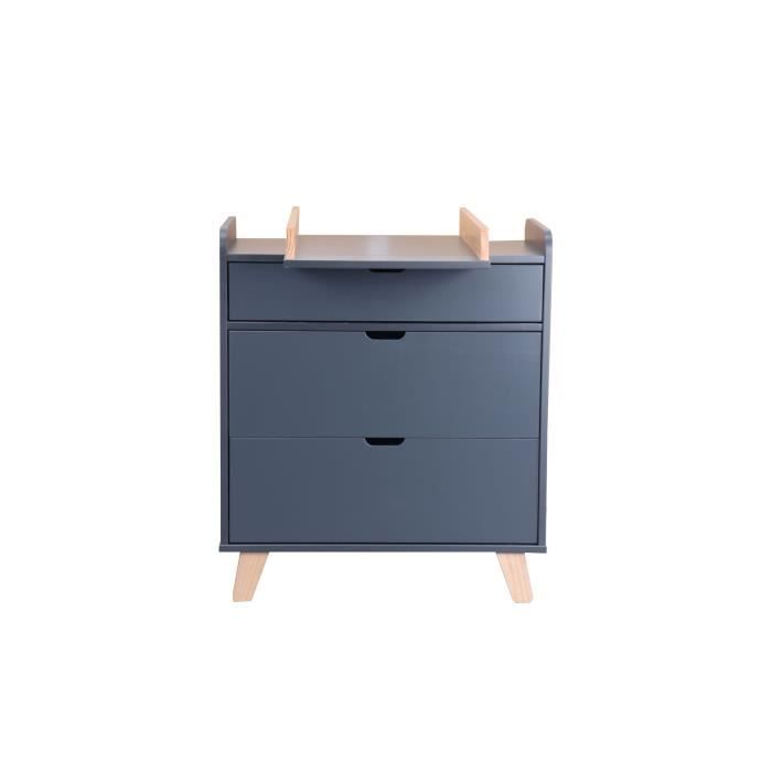 Norvège Commode à langer - anthracite/naturel