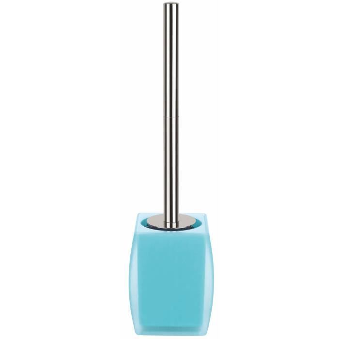 SPIRELLA Porte balai WC Freddo - 39,5x10,3x8,7cm - Bleu clair