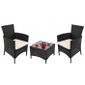 Salon de jardin Rome 2 fauteuils et 1 table avec plateau en verre ... Salon de jardin Rome 2 fauteuils et 1 table avec plateau en verre ...