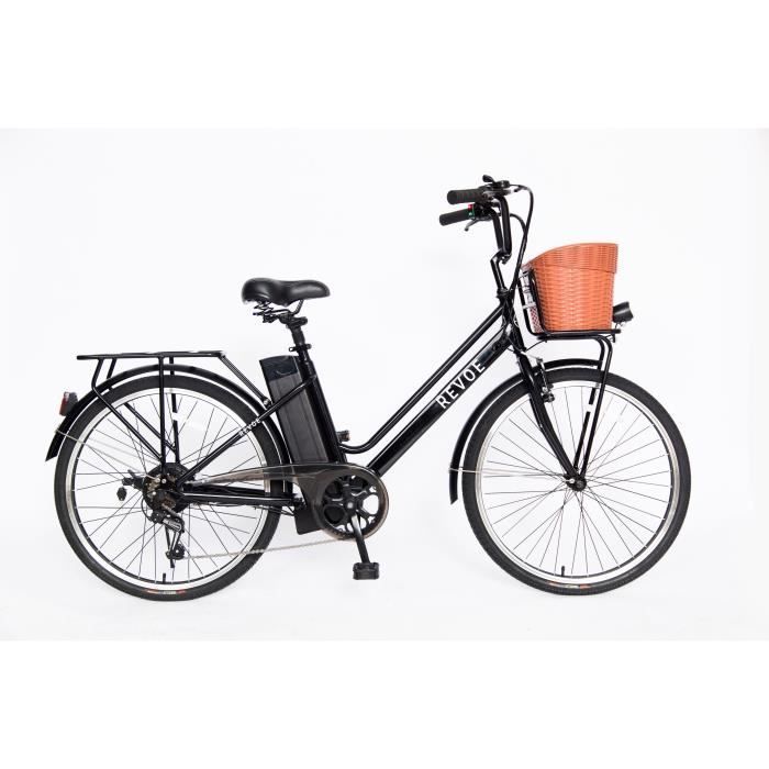 REVŒ Vélo de ville électrique City 26'' - Noir