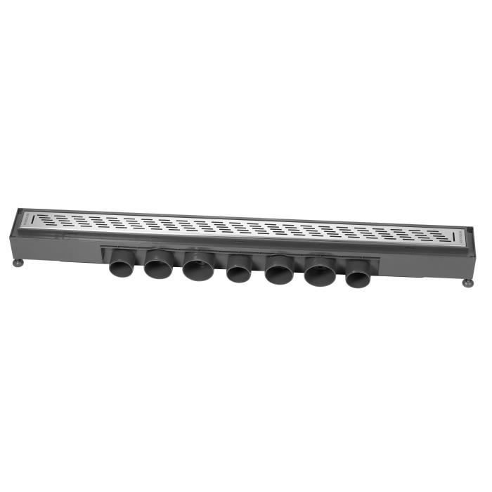 WIRQUIN Caniveau de douche Express'eau - 900 mm - Grille trait
