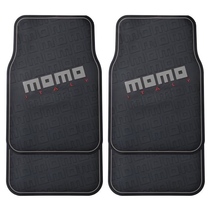 MOMO Tapis PVC Noir et Gris