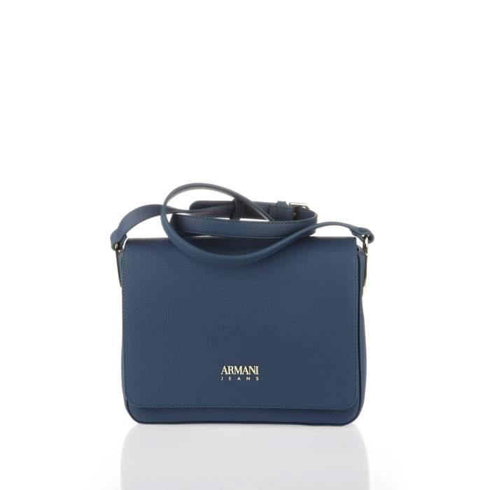 ARMANI JEANS - Sac Bandoulière à Rabat Bleu - Femme