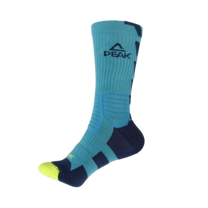 PEAK Chaussettes de Basket Pro - Homme - Bleu / Noir
