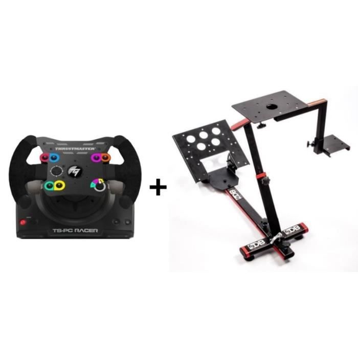 Thrustmaster Volant TS-PC Racer - PC + 69DB Support Wheel Stand EVO - Pour volant, pédalier et boite de vitesse - OFFERT