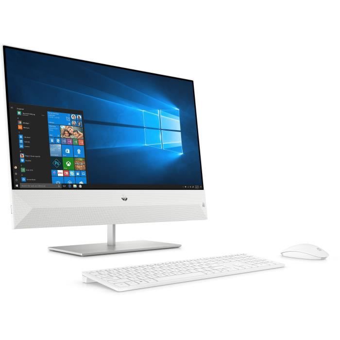 HP PC de Bureau Pavilion HP24-xa0029nf - AMD Ryzen 7 - RAM 8Go - Disque Dur 1To HDD + 128Go SSD - AMD Radeon Vega 11 - Windows 10