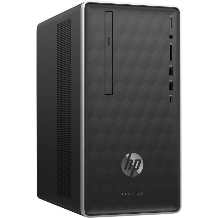 HP PC de Bureau Pavilion HP590-a0099nf - Pentium Silver J5005 - RAM 4Go - Disque Dur 256Go SSD - Windows 10