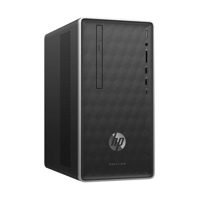 HP PC de Bureau Pavilion 590-p0909nf – Intel Core i5-8400 – RAM 8 Go – Disque dur 2 To + SSD 128 Go – AMD Radeon RX 550 – Windows 10