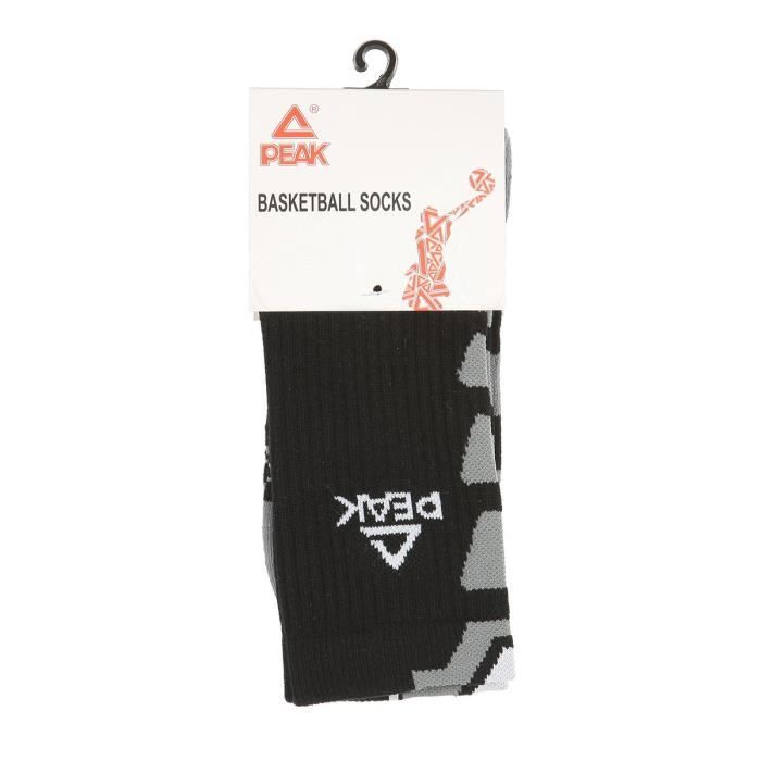 PEAK Chaussettes hautes Pro - Noir et gris