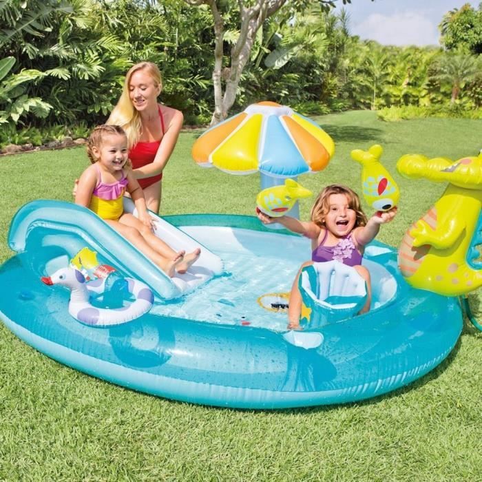 INTEX -Piscine enfant / Aire de Jeux aquatique Aligator