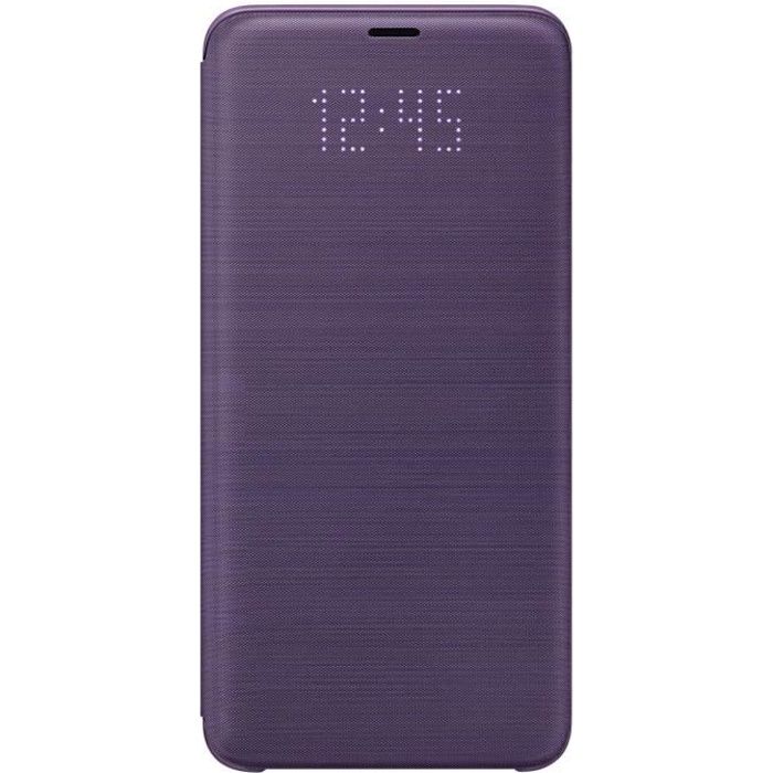 Samsung Etui folio LED View Cover pour Smartphone Galaxy S9+ - EF-NG965PVEGWW - Violet