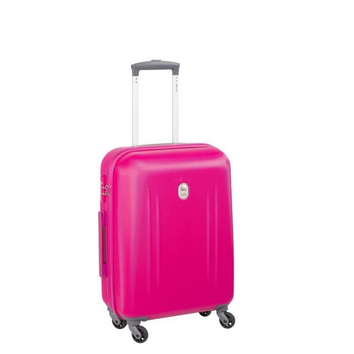 VISA DELSEY Valise Rigide ABS 4 Roues 55cm ARIPO Rose