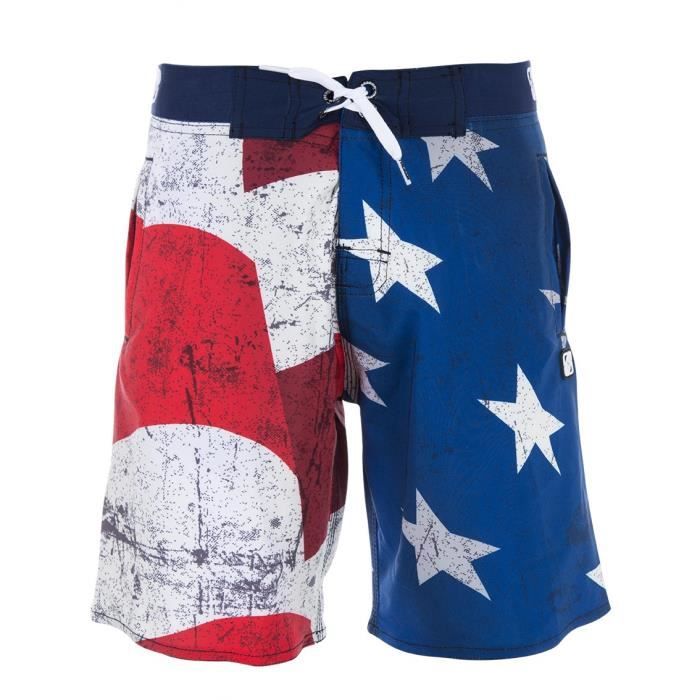 FREEGUN - Boardshort Long Motif USA pour Garçon