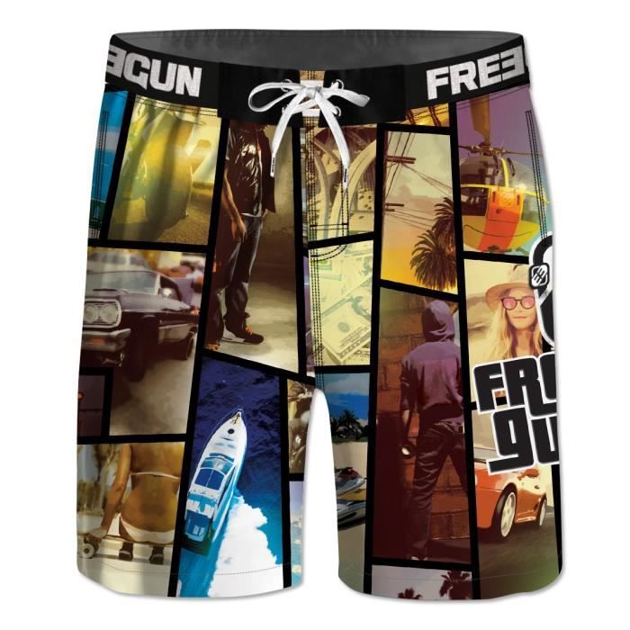 FREEGUN - Boardshort Long pour Garçon