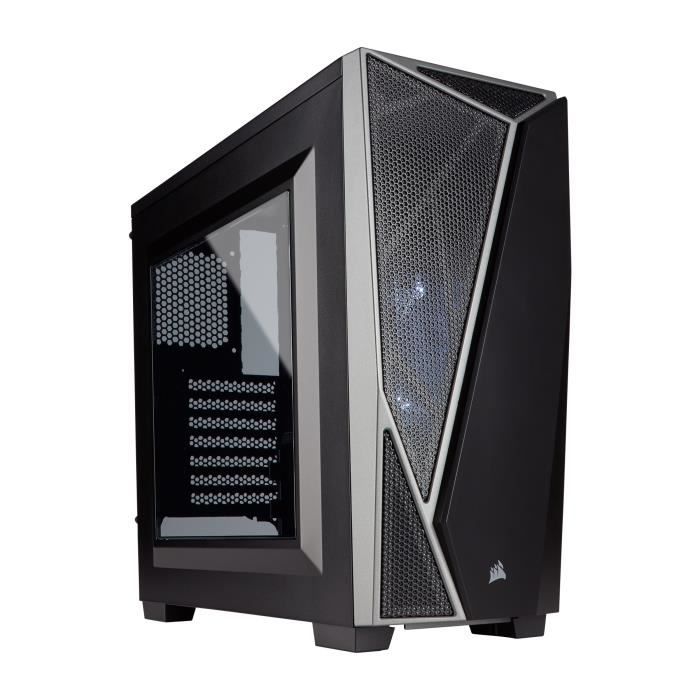 Corsair Boîtier PC Carbide SPEC-04 - Moyen Tour - Fenêtre teintée - Noir / Gris