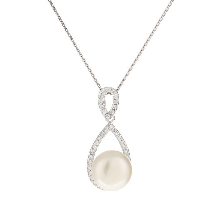 NACRE DE PERLE Collier Argent 925° et Perles Femme