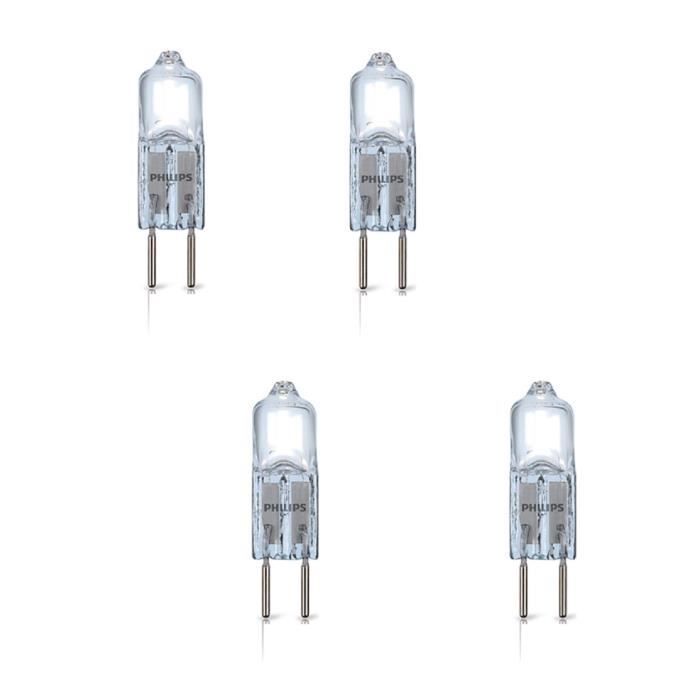 PHILIPS Lot de 4 ampoules Ecoclassic G4 7 W équivalent à 10 W
