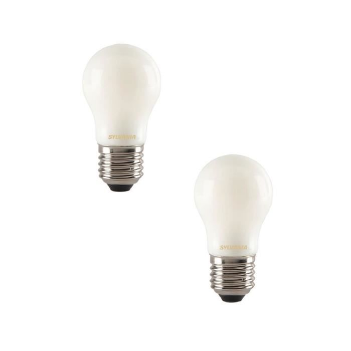 SYLVANIA Lot de 2 ampoules LED à filament Toledo RT Ball E27 4 W équivalent à 35 W