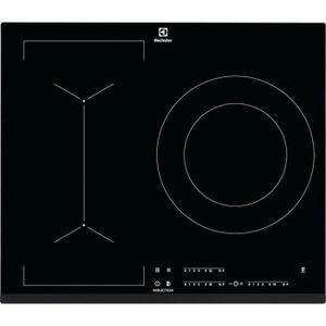 ELECTROLUX LIV633 - Table de cuisson induction - 3 zones - 7350 W - L 59 x P 52 cm - Revêtement verre - Noir ELECTROLUX LIV633 - Table de cuisson induction - 3 zones - 7350 W - L 59 x P 52 cm - Revêtement verre - Noir