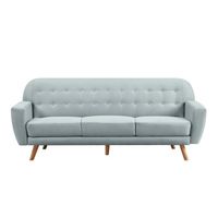 CANAPÉ - SOFA - DIVAN TEODOR Canapé droit convertible 3 places - Tissu b CANAPÉ - SOFA - DIVAN TEODOR Canapé droit convertible 3 places - Tissu b