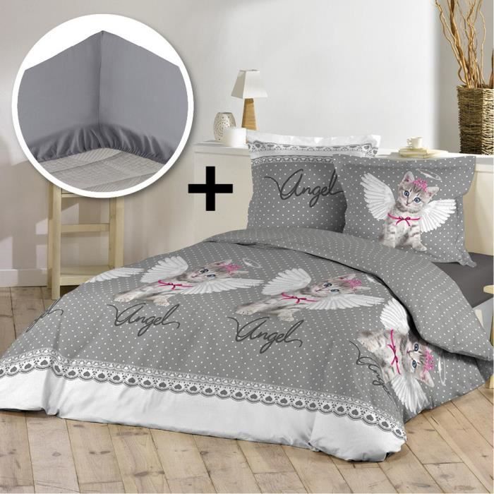 douceur dinterieur pack angel cat 100 coton pa o trouver loffre parure de lit 90x140 - Parure De Lit 90x140 douceur dinterieur pack angel cat 100 coton pa o trouver loffre parure de lit 90x140 - Parure De Lit 90x140