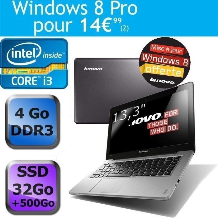 Lenovo IdeaPad U310 MAG64FR   Achat / Vente ORDINATEUR PORTABLE Lenovo