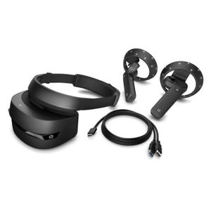 HP Casque de réalité virtuelle - VR1000 - Ecran LCD (1440x1440 pxl) - Rafraichissement de 90Hz + manettes de contrôle HP Casque de réalité virtuelle - VR1000 - Ecran LCD (1440x1440 pxl) - Rafraichissement de 90Hz + manettes de contrôle