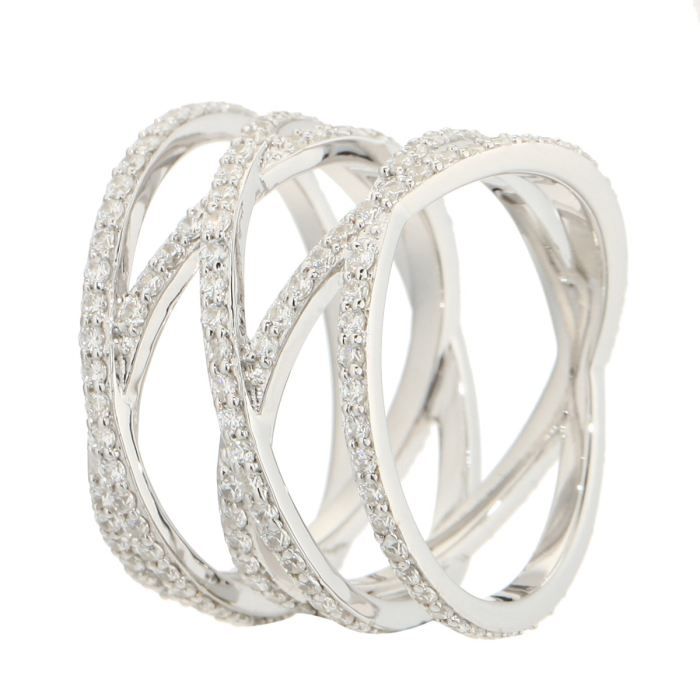 PRINCESS MONTE CARLO Bague Femme Blanc   Achat / Vente BAGUE