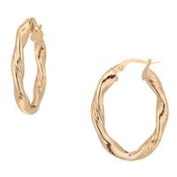 Boucle d'oreille Les Bijoux d'Emma - Créoles Fil Tressé - OR 9CT Boucle d'oreille Les Bijoux d'Emma - Créoles Fil Tressé - OR 9CT