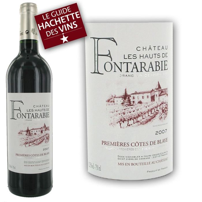 Les Hauts de Fontarabie 2007   Achat / Vente VIN ROUGE Les Hauts de