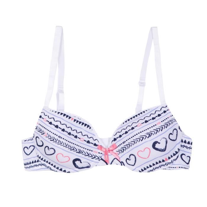 DIM Soutien-gorge Ethnique Blanc Enfant Fille