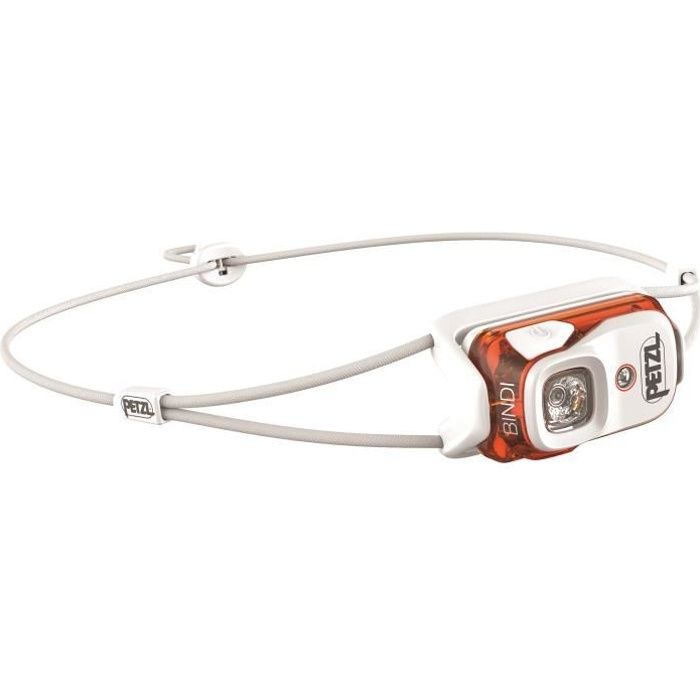 Produit shopeco.fr : PETZL Lampe frontale BINDI Blanc / Corail