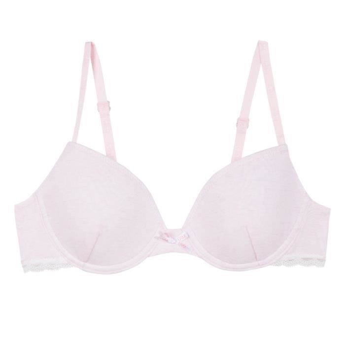 DIM Soutien-Gorge Coque Rose Peche Enfant fille