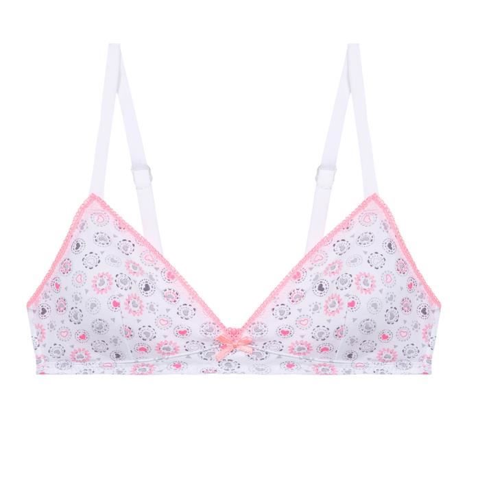ABSORBA UNDERWEAR Soutien-gorge Blanc et rose fluo Enfant Fille