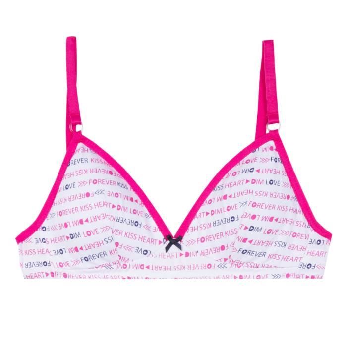 DIM Soutien-Gorge Rose Rose Bonbon Enfant fille