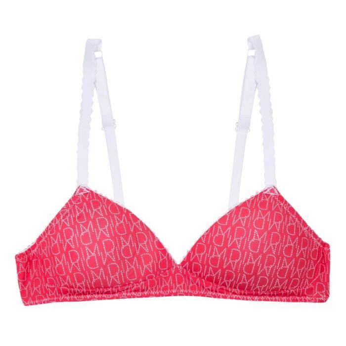 DIM Soutien-gorge Touch Rose indien et blanc Enfant Fille