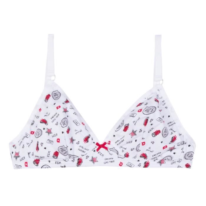 DIM Soutien-Gorge Rouge Rubis Enfant fille