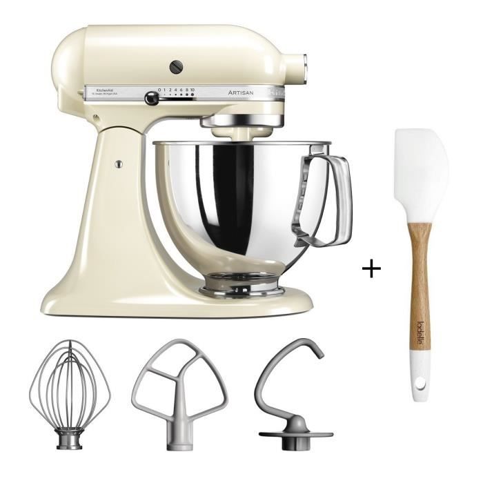 KITCHENAID ARTISAN 5KSM125EAC Robot pâtissier + LADELLE Spatule en silicone