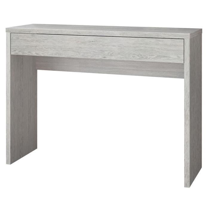 ARENA Console style contemporain Décor chêne cendré - L 109 cm