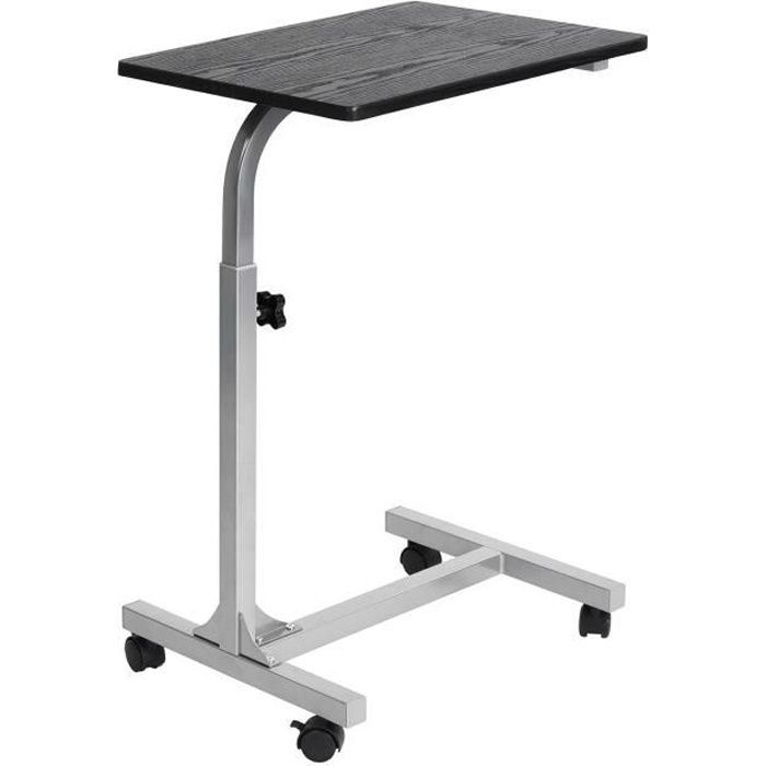 Table de lit - Ajustable en hauteur - Noir