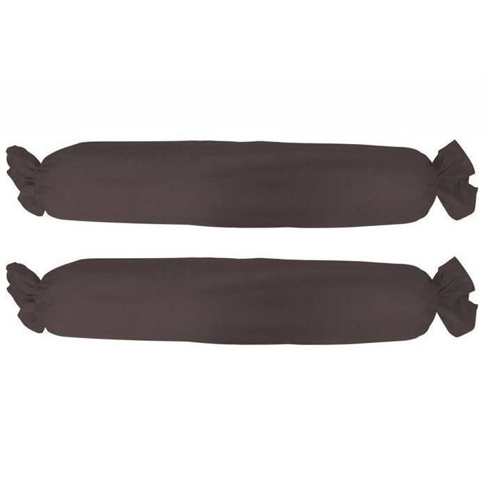 TODAY Lot de 2 taies de traversin 45x185 cm cacao