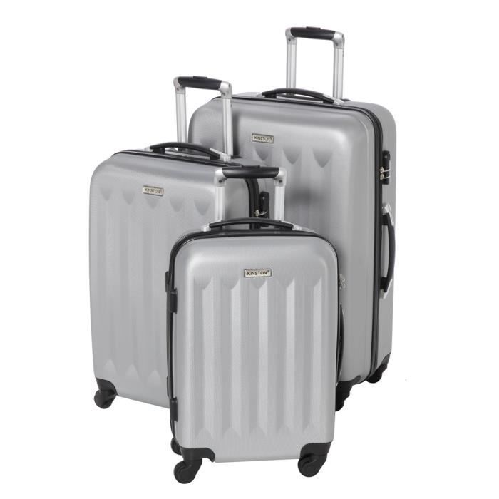 KINSTON Set de 3 valises trolley 4 roues