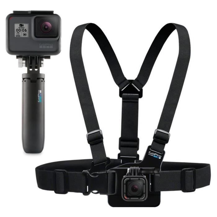 GOPRO SHORTY Mini-perche extensible et trépied + CHESTY Harnais de poitrine