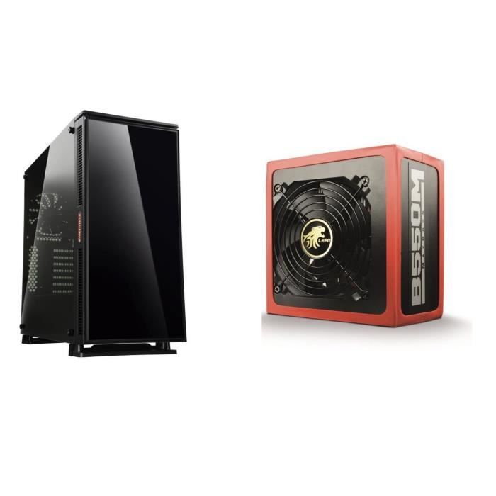 Pack Boîtier PC ENERMAX Equilence (3 ventilateurs intégrés) + Alimentation LEPA 550W MaxBron 80+ Bronze