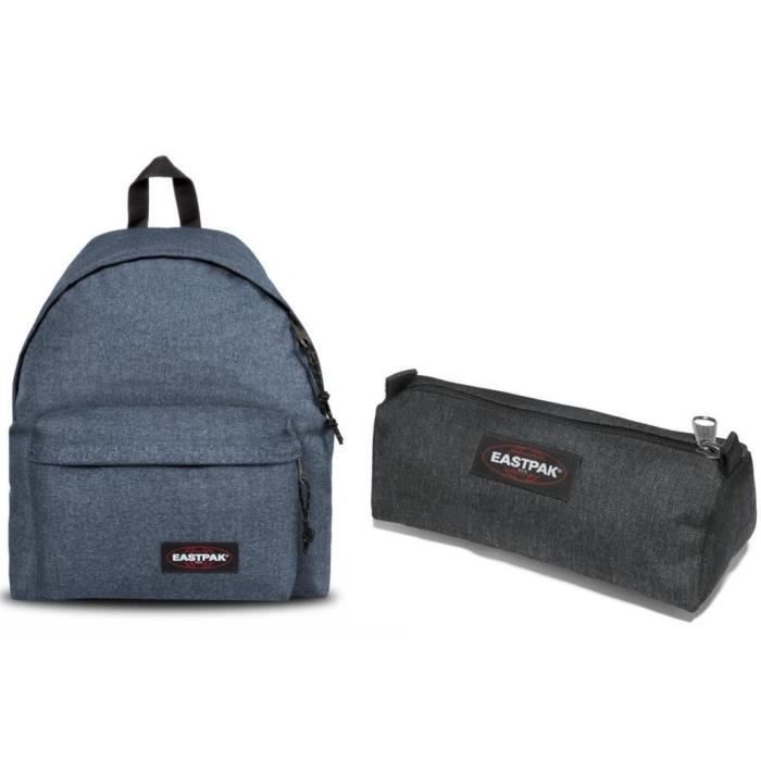 EASTPAK Sac à Dos Scolaire Borne 24 L Bleu Denim + Trousse Noir