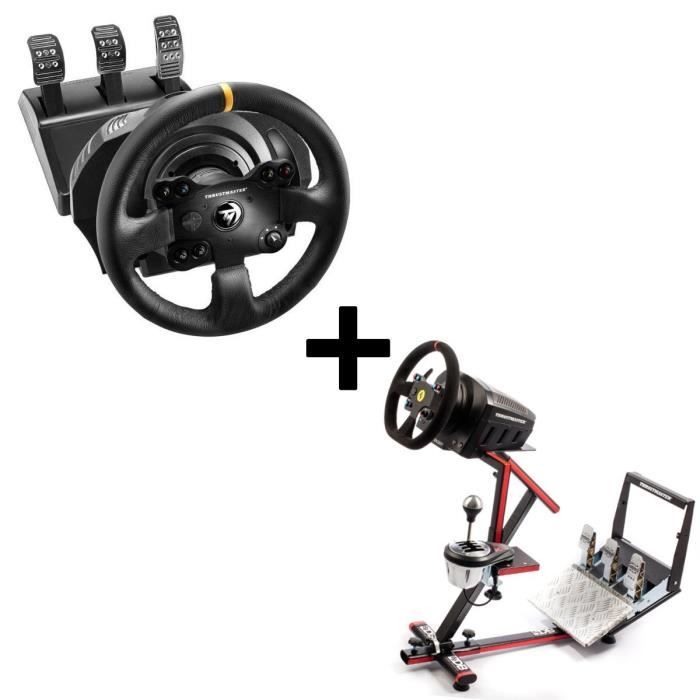 Pack THRUSTMASTER Volant TX Racing Wheel Leather Edition - (PC, Xbox One) + 69DB Support Wheel Stand EVO offert !