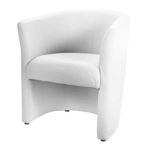 BAYA Fauteuil cabriolet en simili Blanc