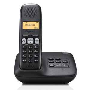 Gigaset A250A Solo Téléphone Sans Fil Répondeur Noir